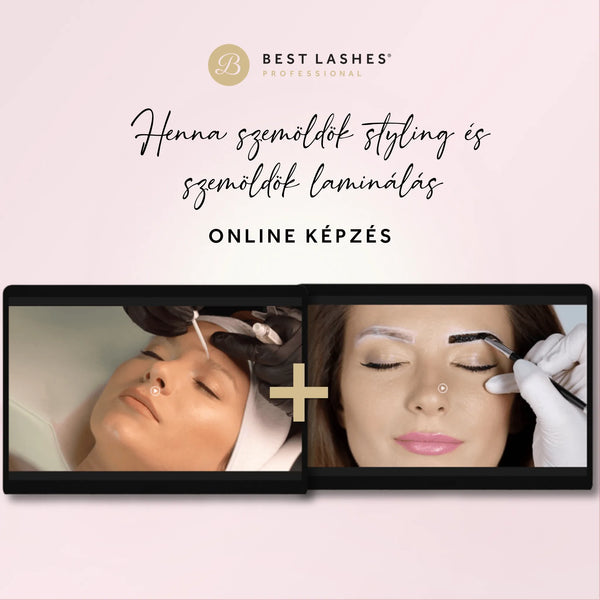 Henna szemöldök styling és szemöldök laminálás - online képzés