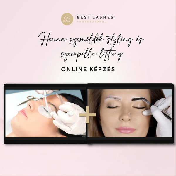 Henna szemöldök styling és szempilla lifting - online képzés