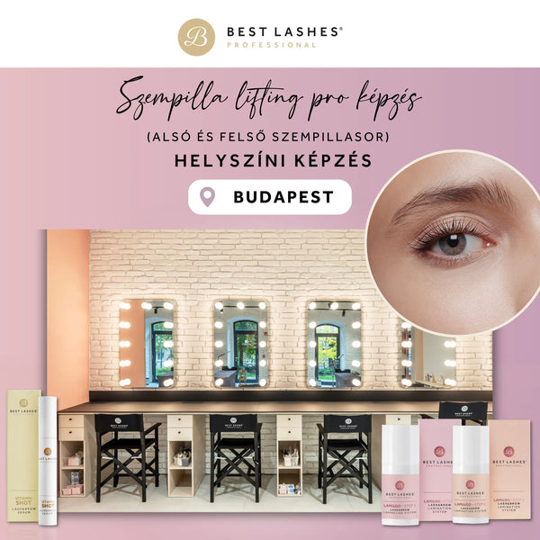 Szempilla Lifting Pro képzés (alsó és felső szempillasor) - Budapest